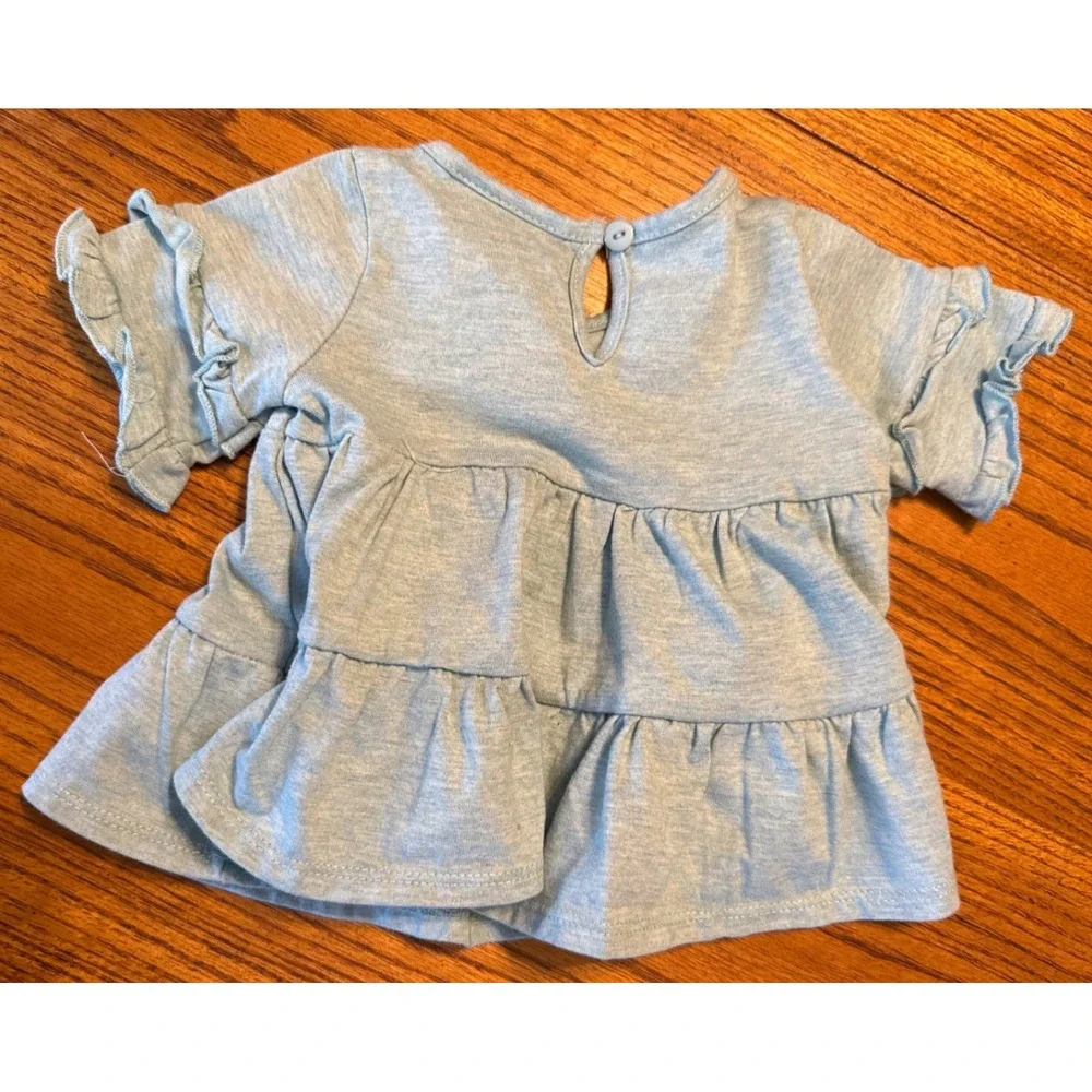 Rare Editions‎ Outfit 6-9M Ruffle Top Bell Bottom Pants
